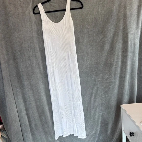 Z Supply White Crochet Tank Maxi Dress - Small - Picture 7 of 9